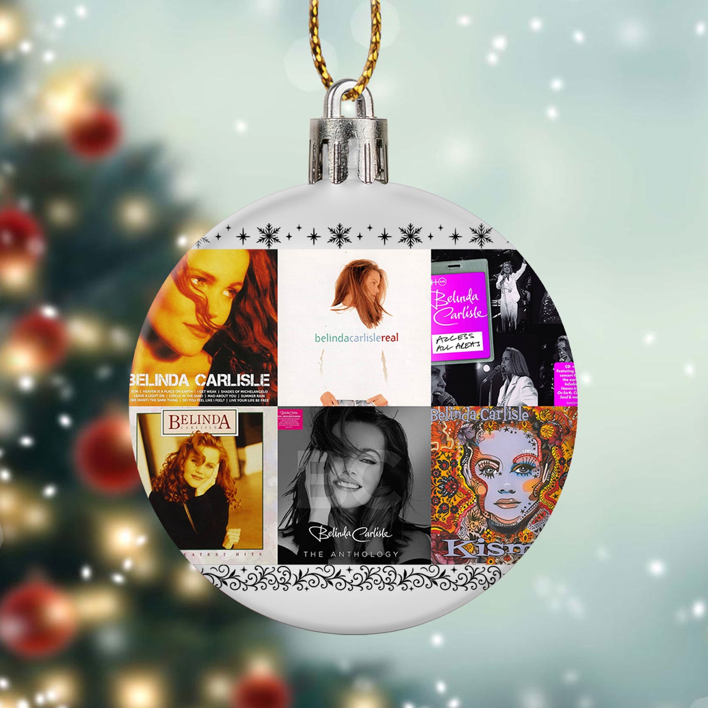 Belinda Carlisle Ball Ornament – Pop Elegance for a Merry Season