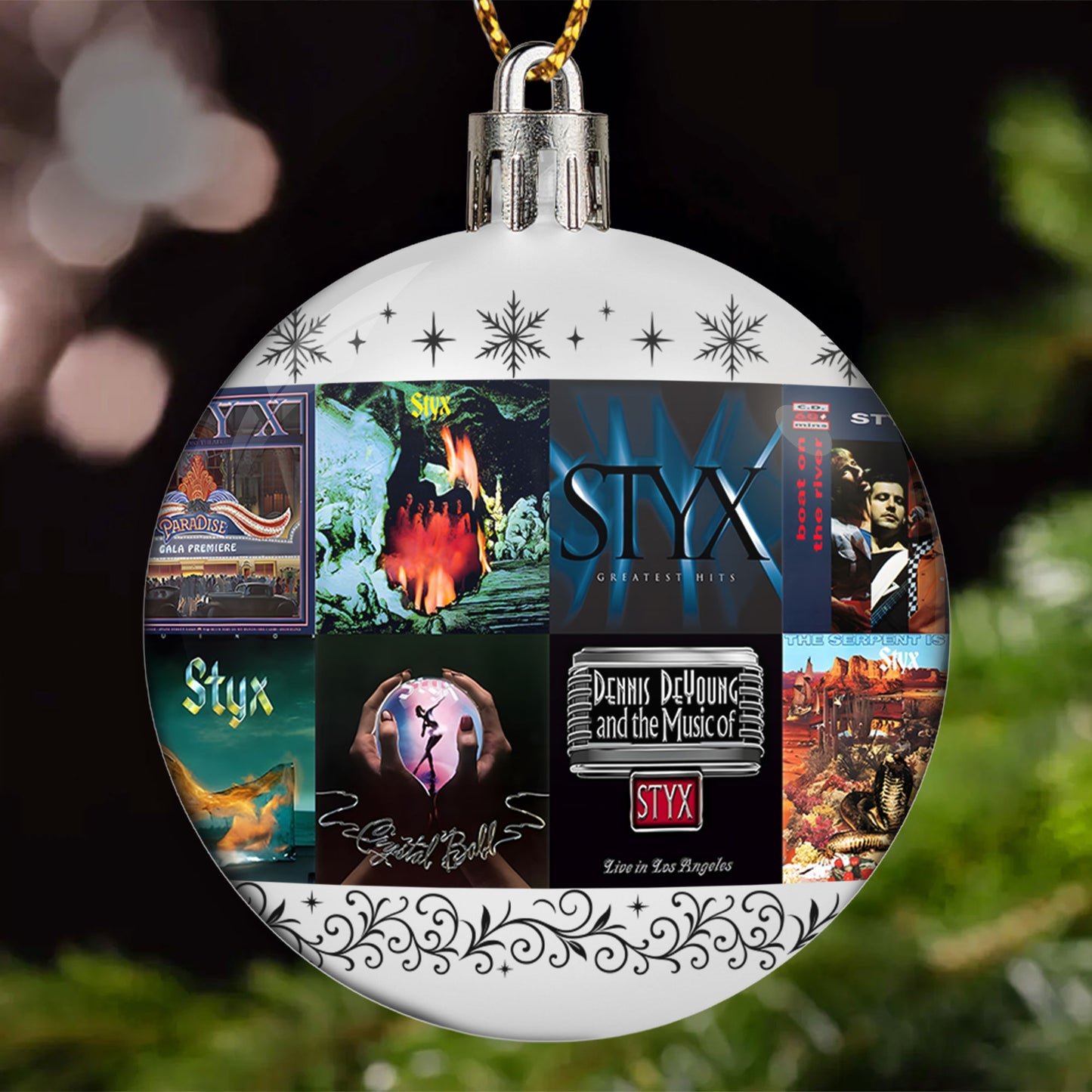 Dennis DeYoung Ball Ornament – The Voice of Styx Collection