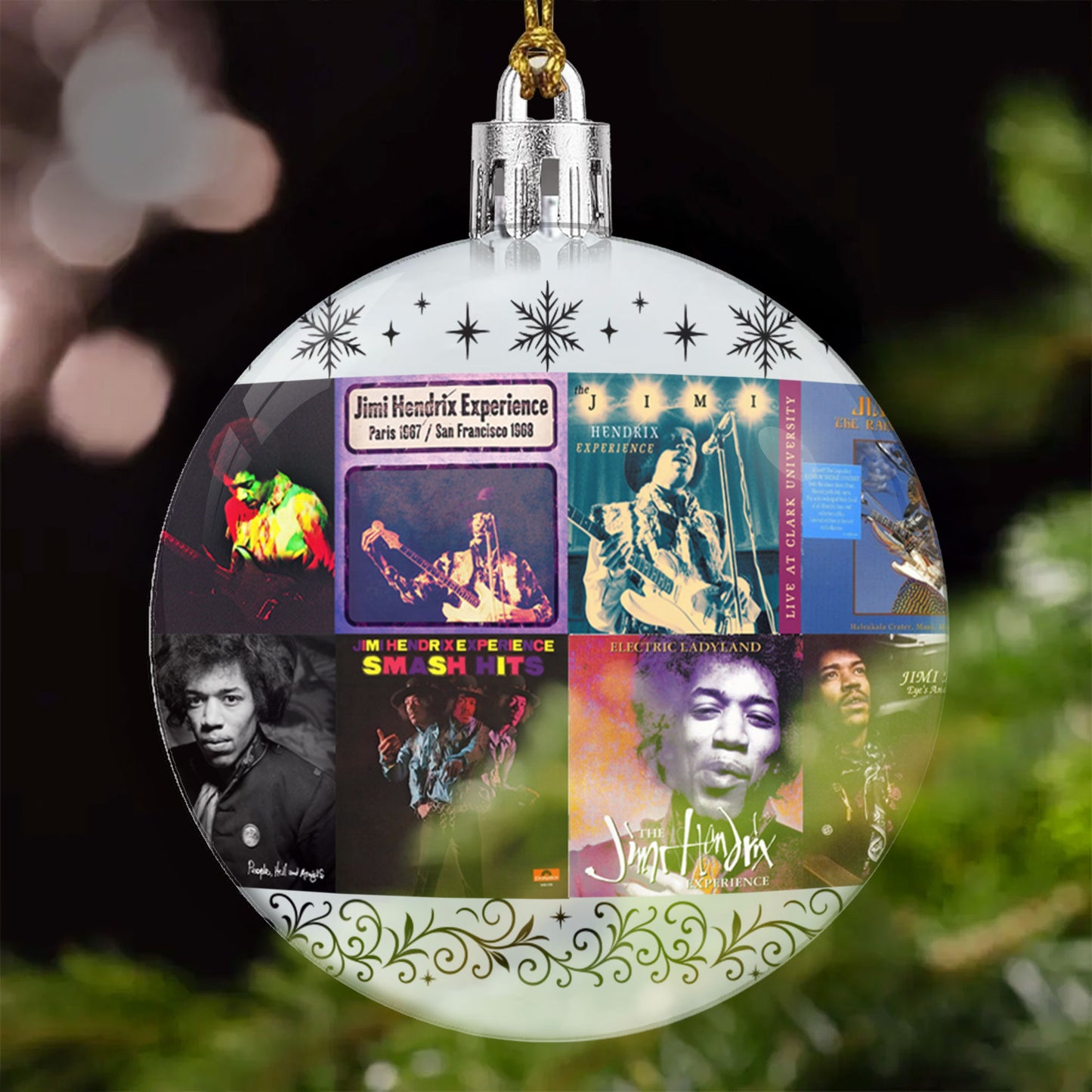 Jimi Hendrix Ball Ornament – Ignite Your Holidays with Legendary Energy