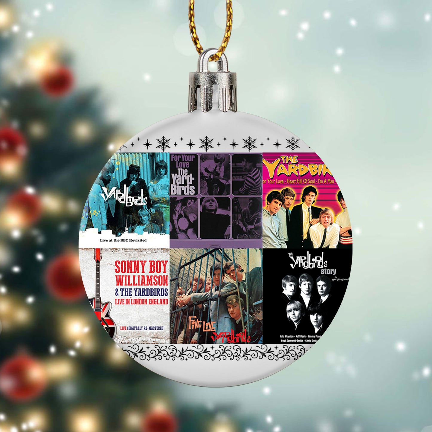 The Yardbirds Album Collage Ornament – Classic Rock Christmas Decoration