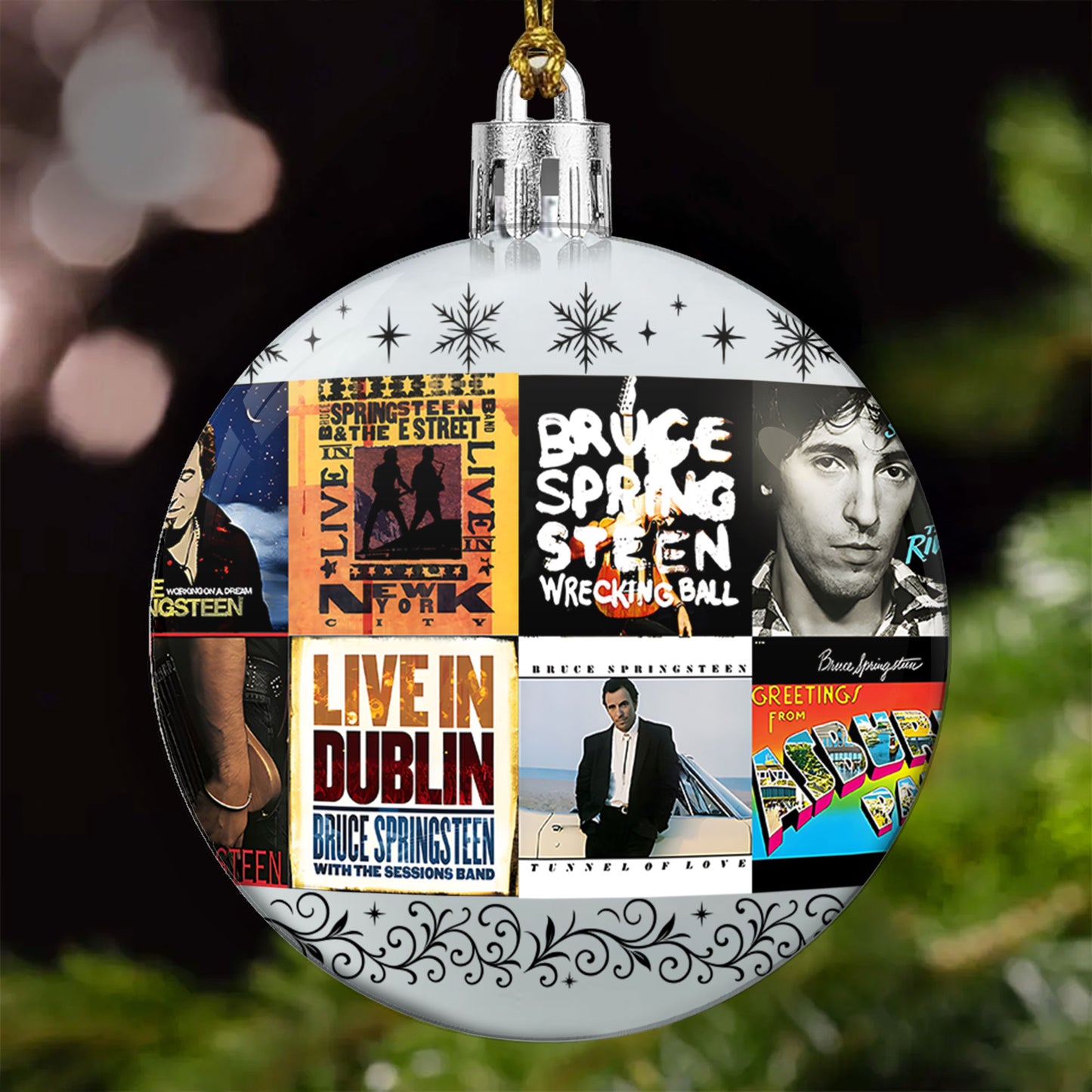 Bruce Springsteen Ball Ornament – A Tribute to The Boss and the Spirit of Rock