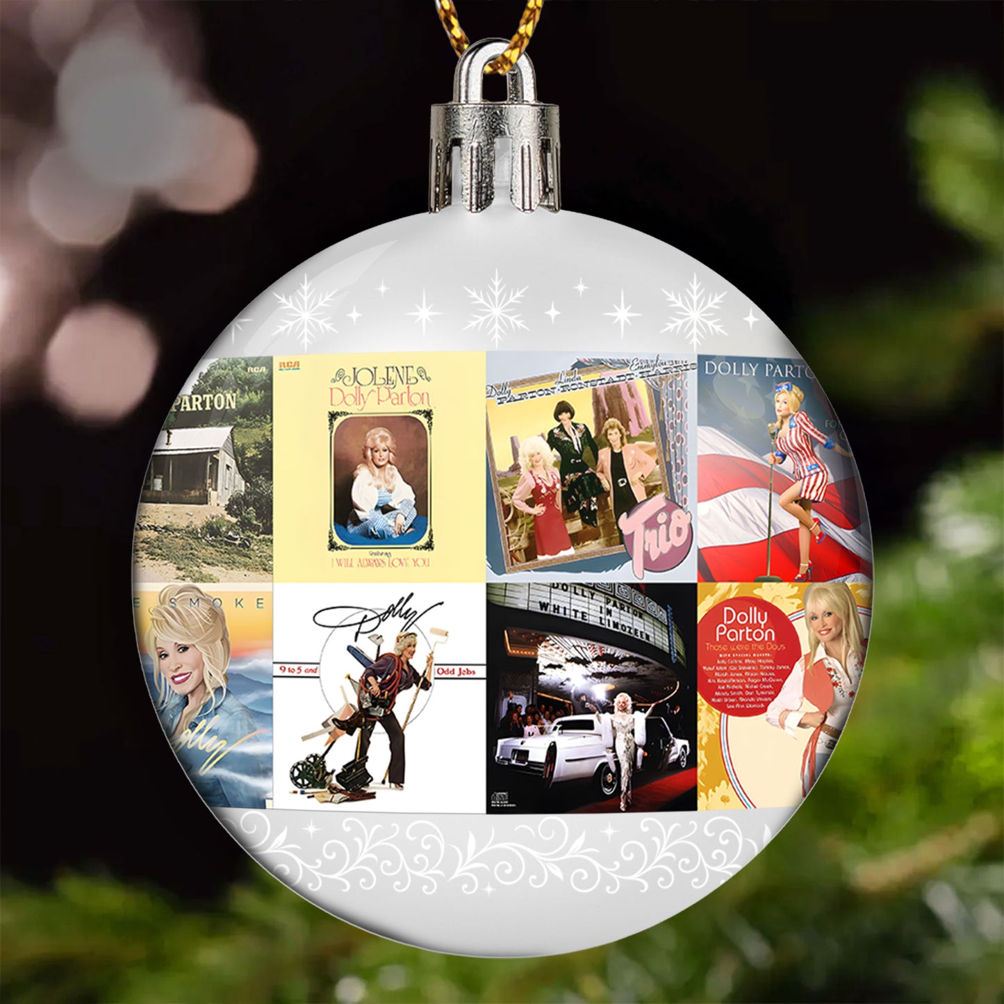 Dolly Parton Ball Ornament – A Sparkling Tribute to Country Grace and Christmas Joy