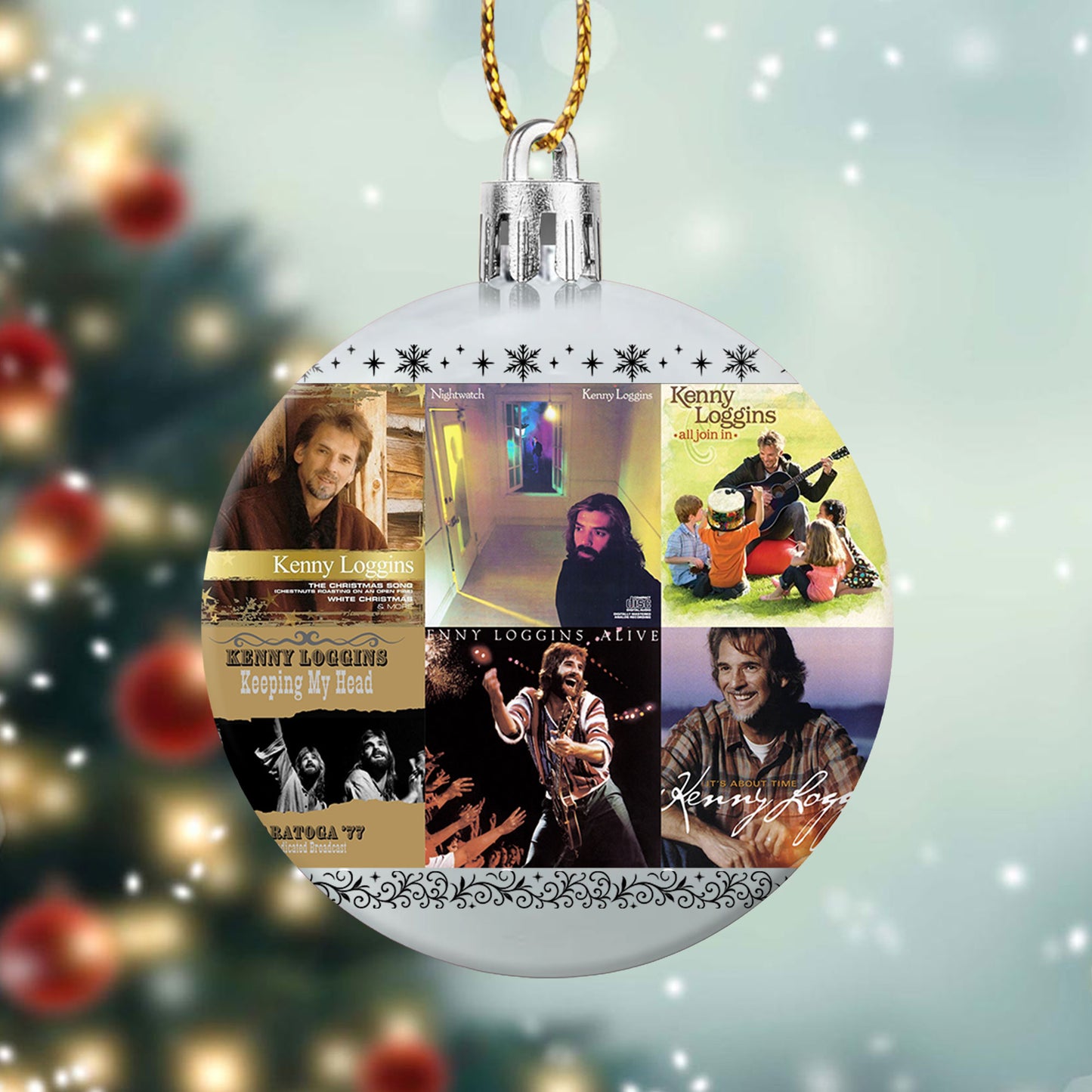 Kenny Loggins Ball Ornament – A Heartwarming Christmas Gift for Music Lovers
