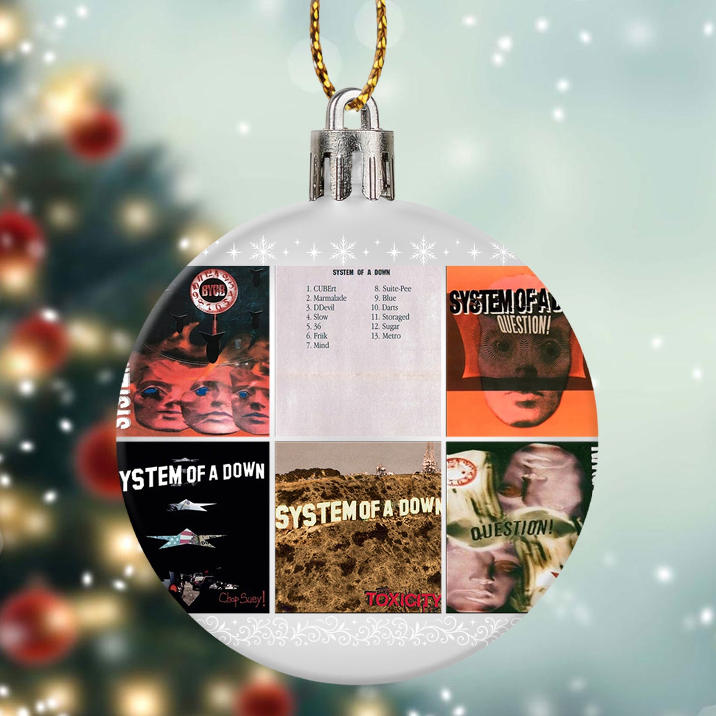 System Of A Down Ball Ornament – A Heavy Metal Masterpiece for Your Tree