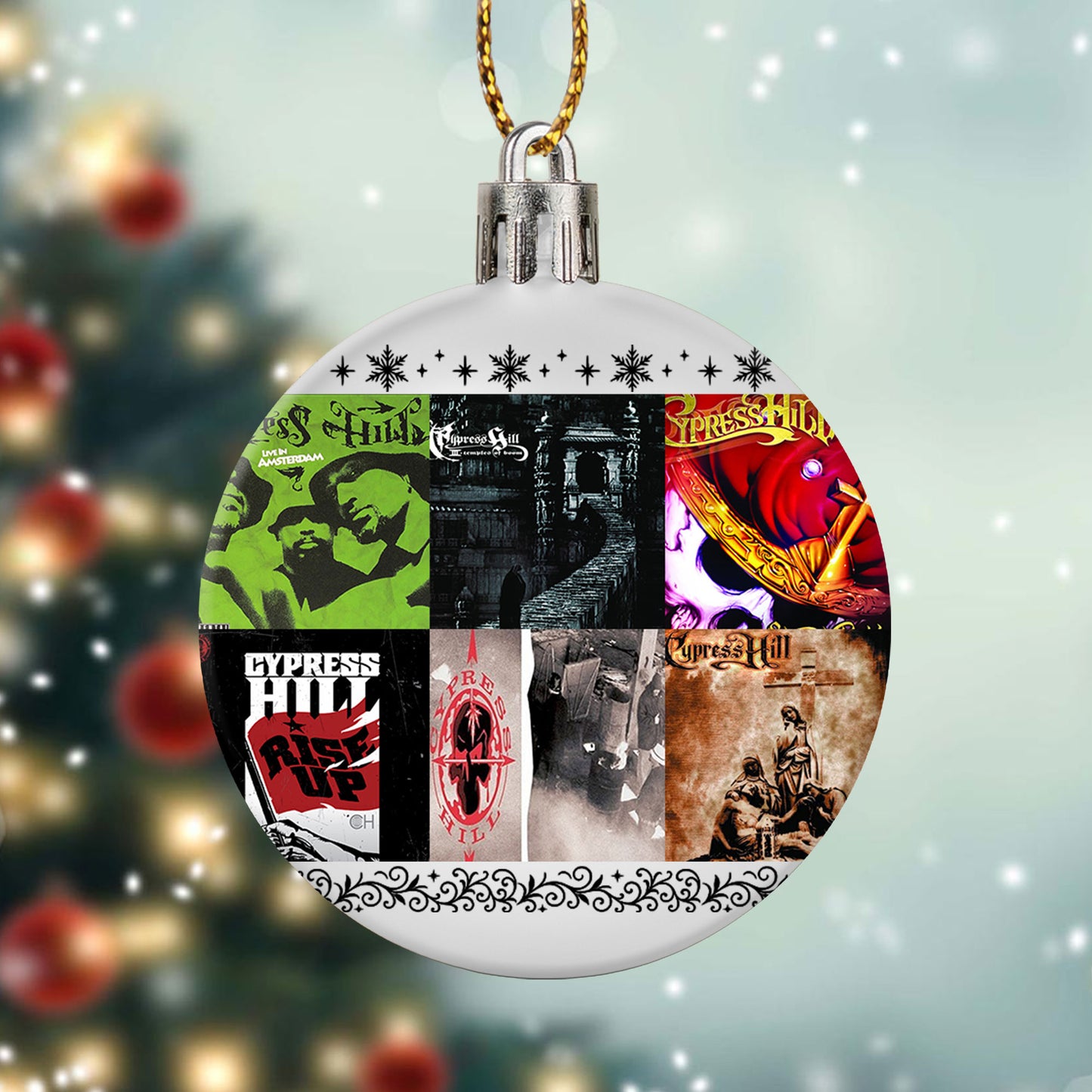 Cypress Hill Album Covers Christmas Ball Ornament