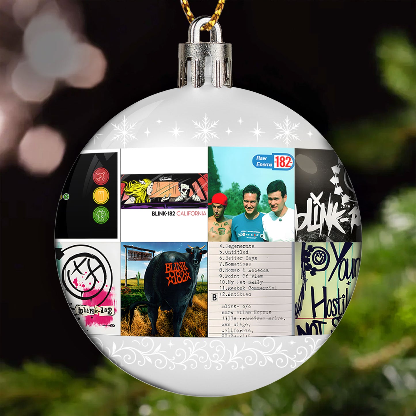 Blink-182 Ball Ornament – A Pop-Punk Holiday for the Young at Heart