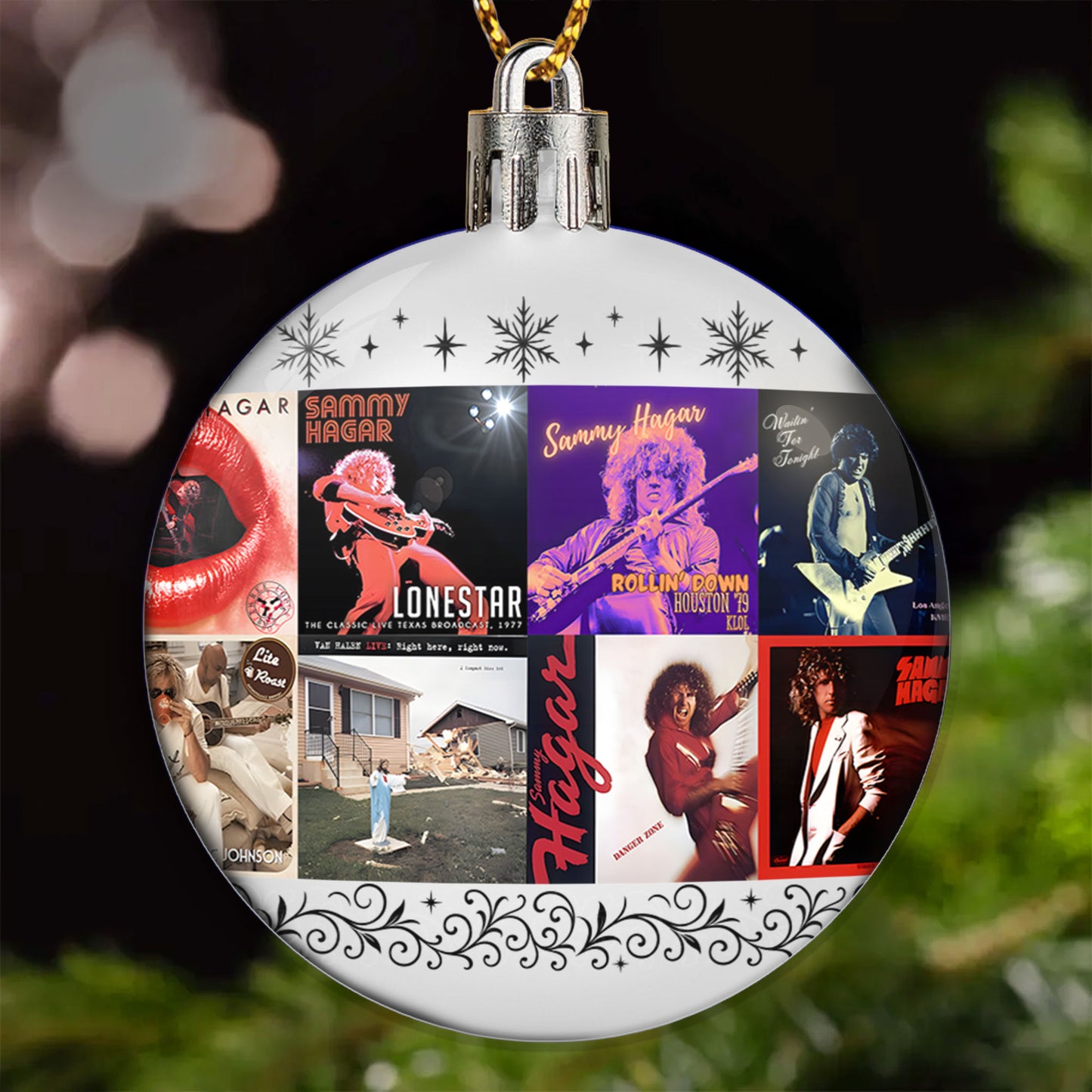 Sammy Hagar Ball Ornament – Rocking the Holidays with the Red Rocker Spirit