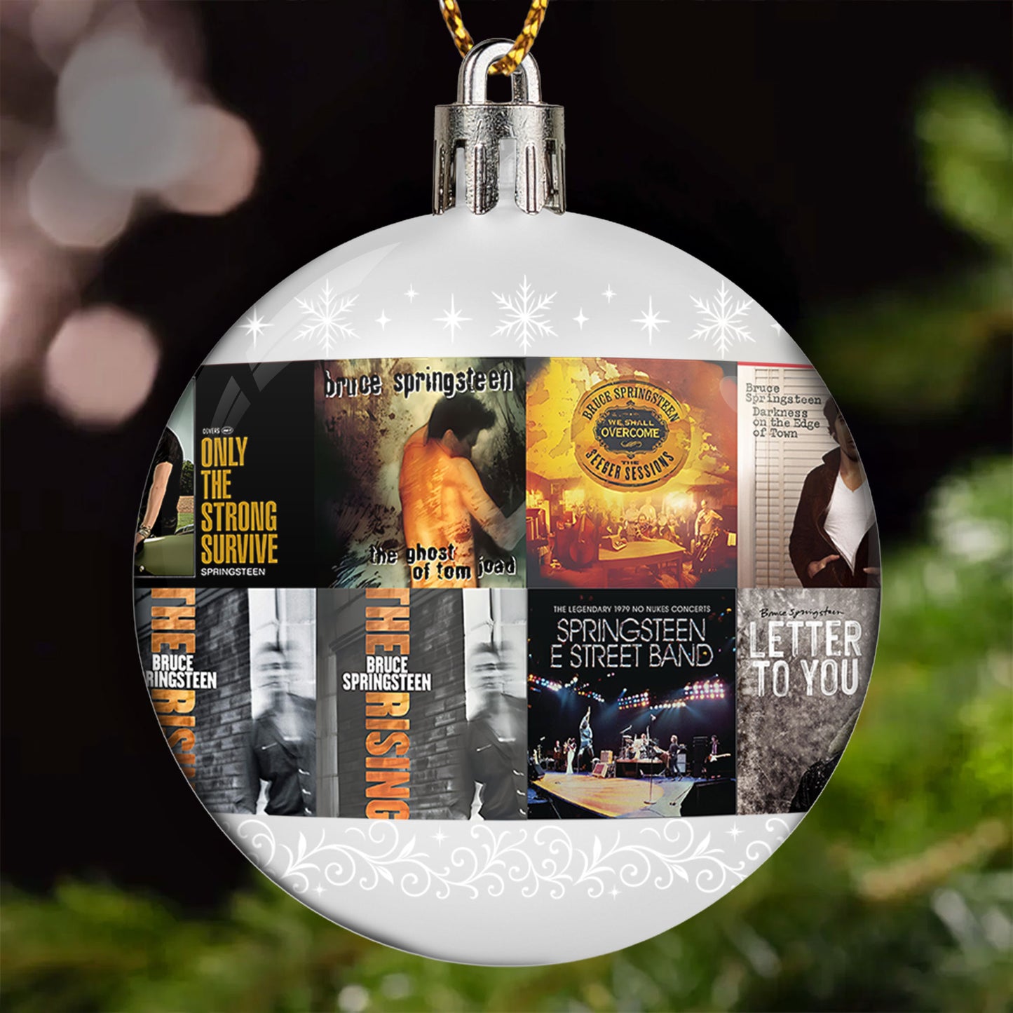 Bruce Springsteen Ball Ornament – A Tribute to The Boss and the Spirit of Rock