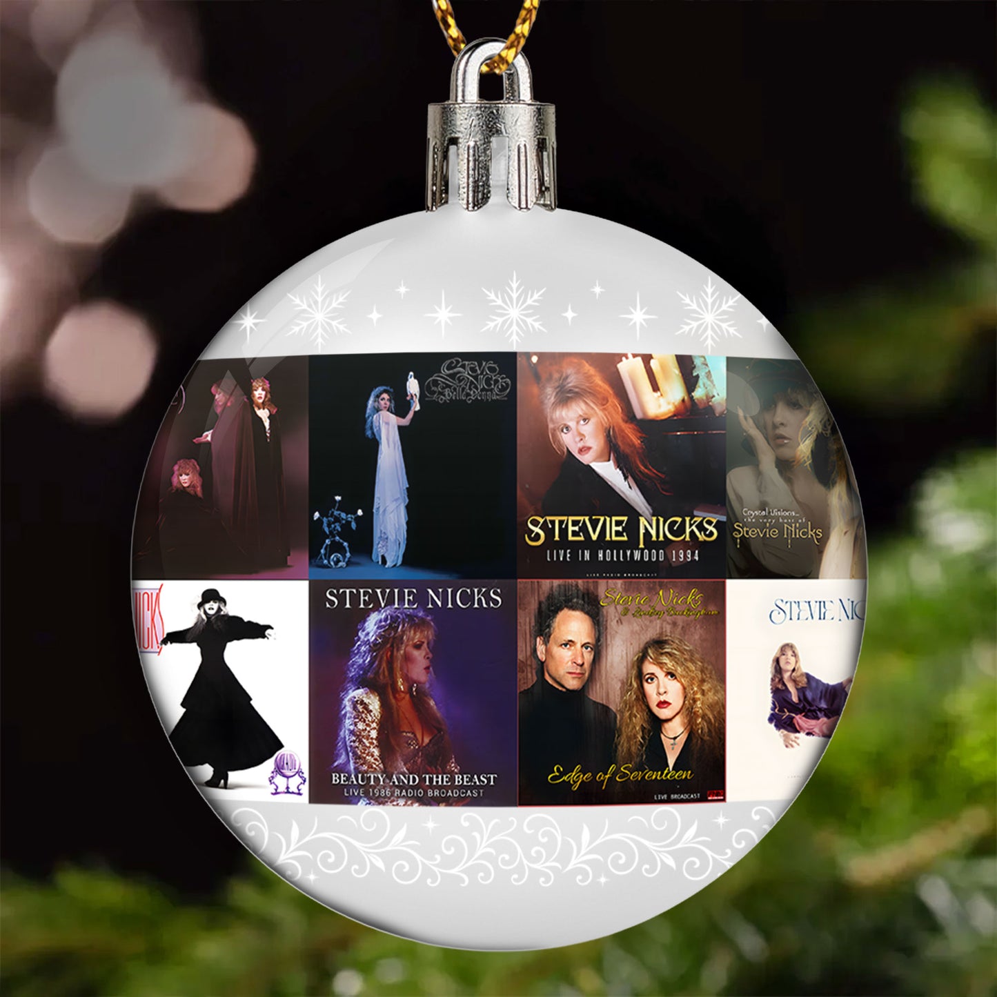 Stevie Nicks Ball Ornament – A Bohemian Tribute to the Queen of Mystical Rock