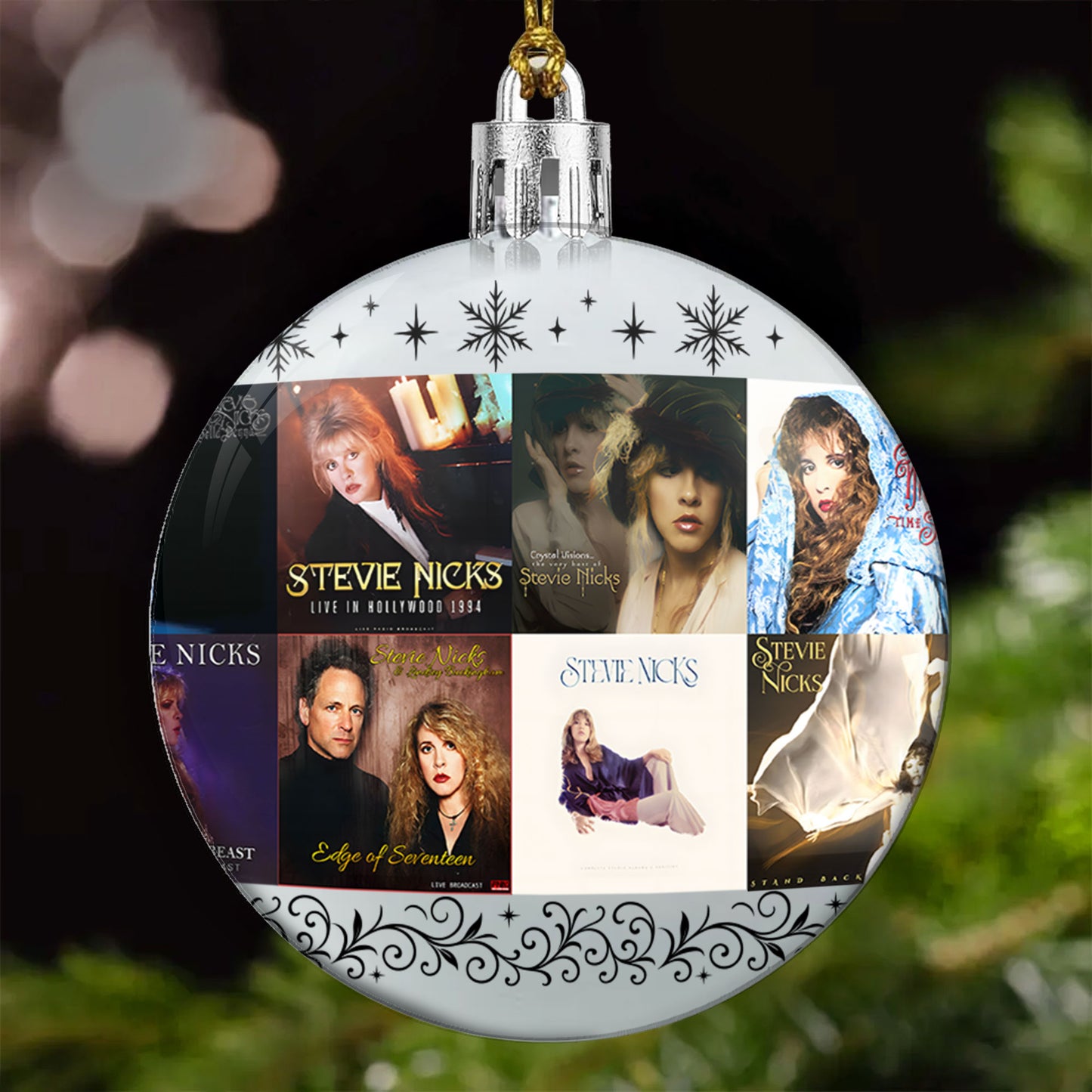 Stevie Nicks Ball Ornament – A Bohemian Tribute to the Queen of Mystical Rock