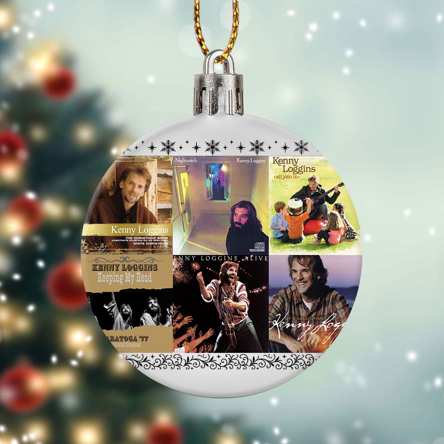 Kenny Loggins Ball Ornament – A Heartwarming Christmas Gift for Music Lovers