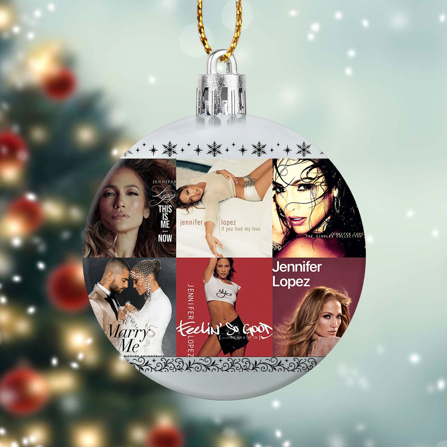 Jennifer Lopez Ball Ornament – Shine Bright with Pop Glamour
