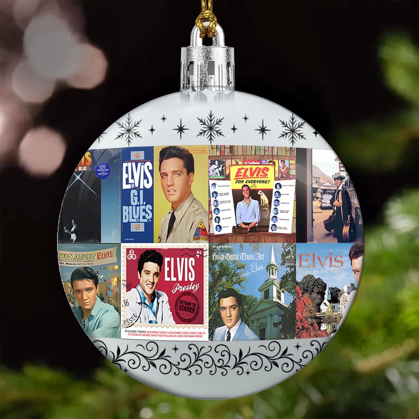 Elvis Presley Ball Ornament – A Rock ’n’ Roll Legend Wrapped in Holiday Spirit