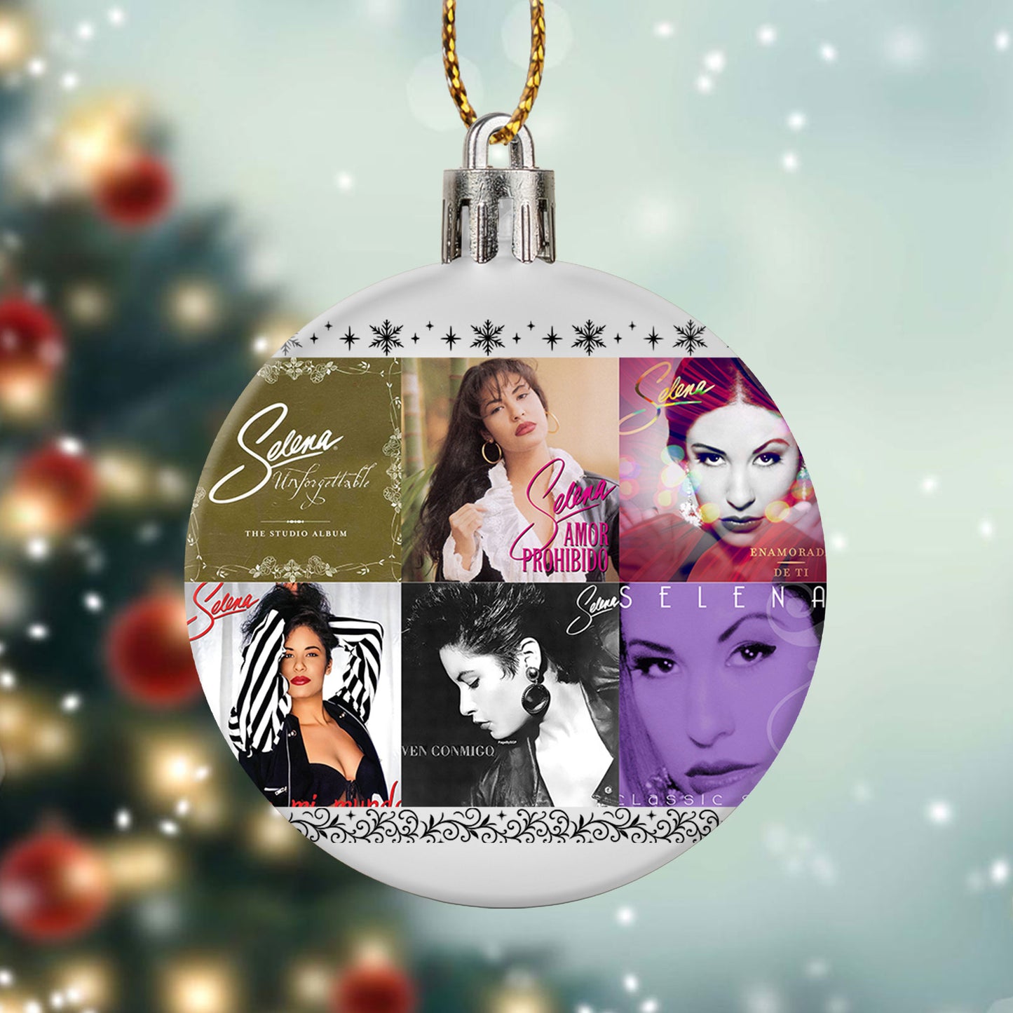 Selena Ball Ornament – A Heartfelt Christmas Gift for True Fans
