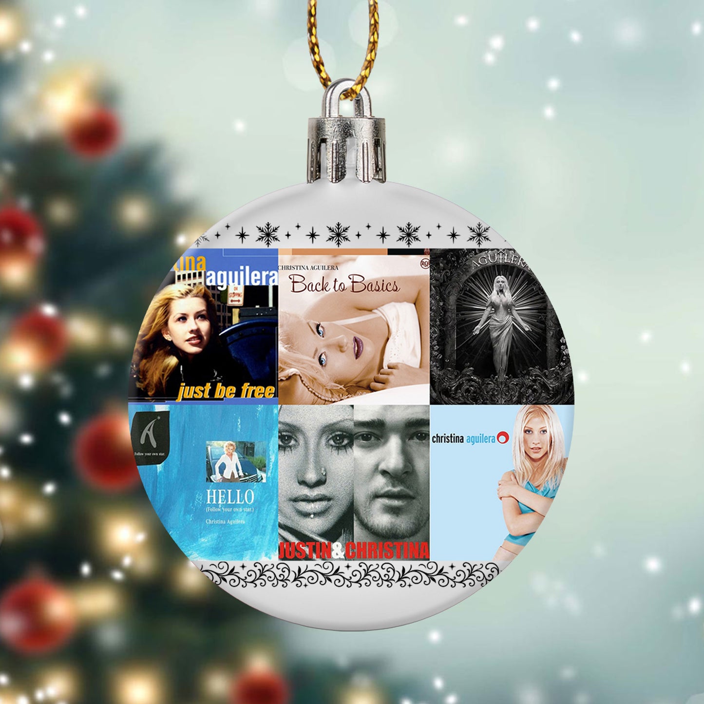 Christina Aguilera Ball Ornament – Pop Diva Elegance for the Holidays