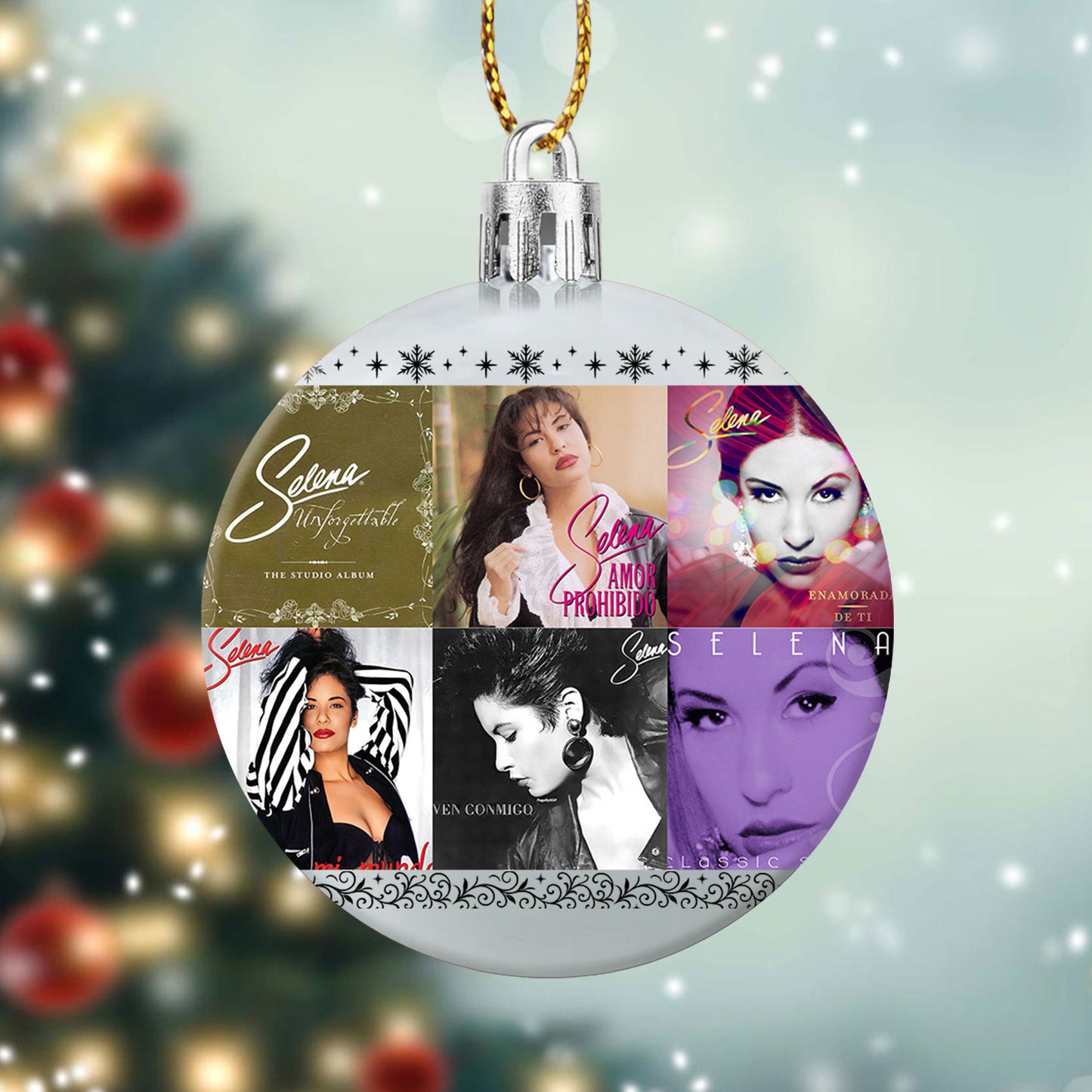 Selena Ball Ornament – A Heartfelt Christmas Gift for True Fans