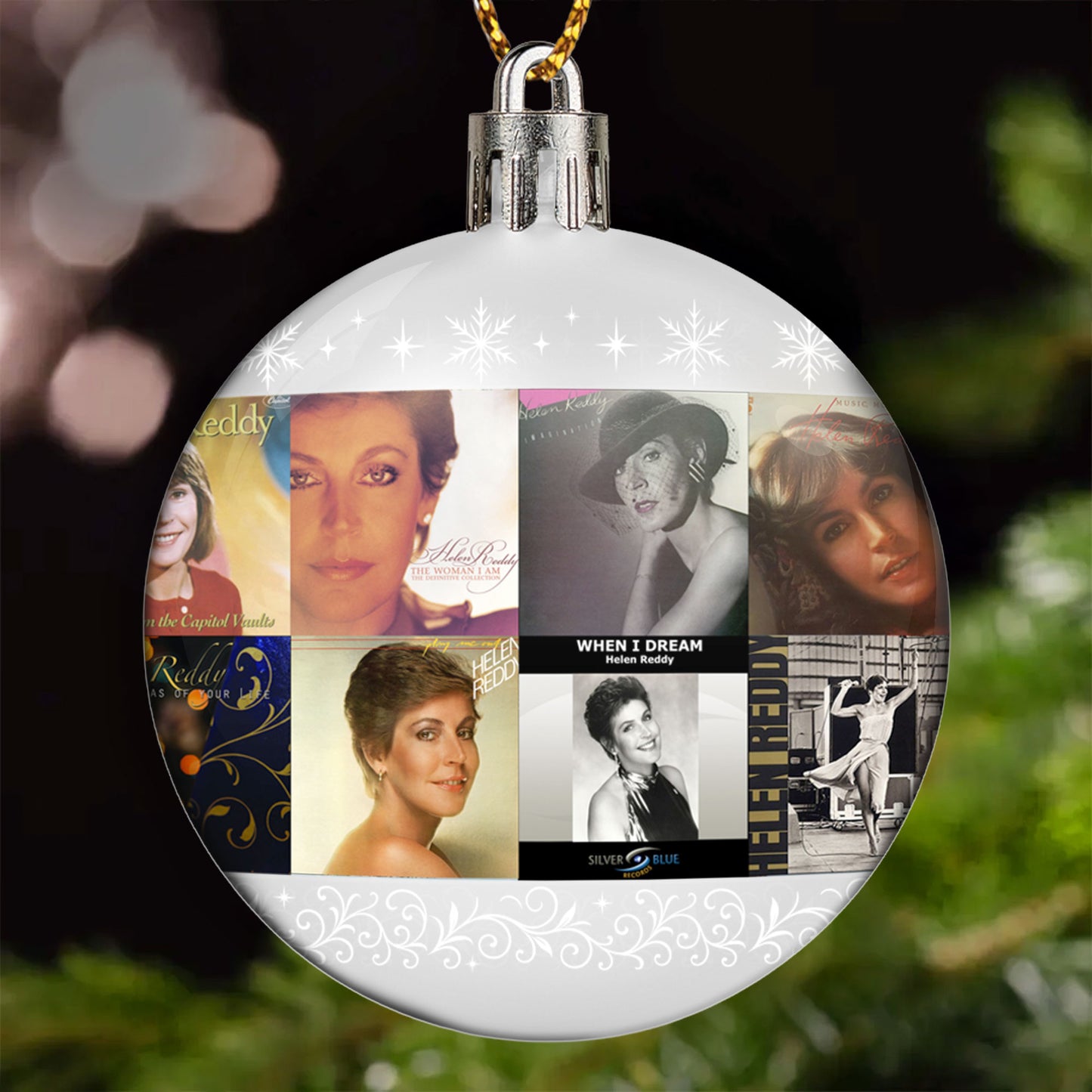 Helen Reddy Ball Ornament – A Touch of Classic Grace for the Holidays
