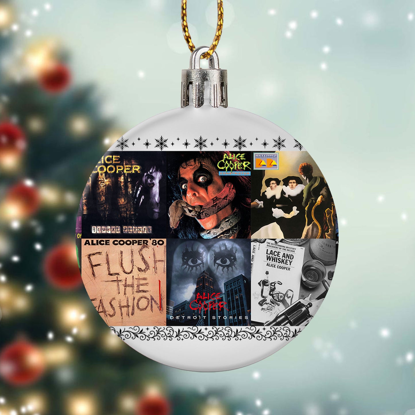 Alice Cooper Ball Ornament – Shock Rock Spirit for the Holidays