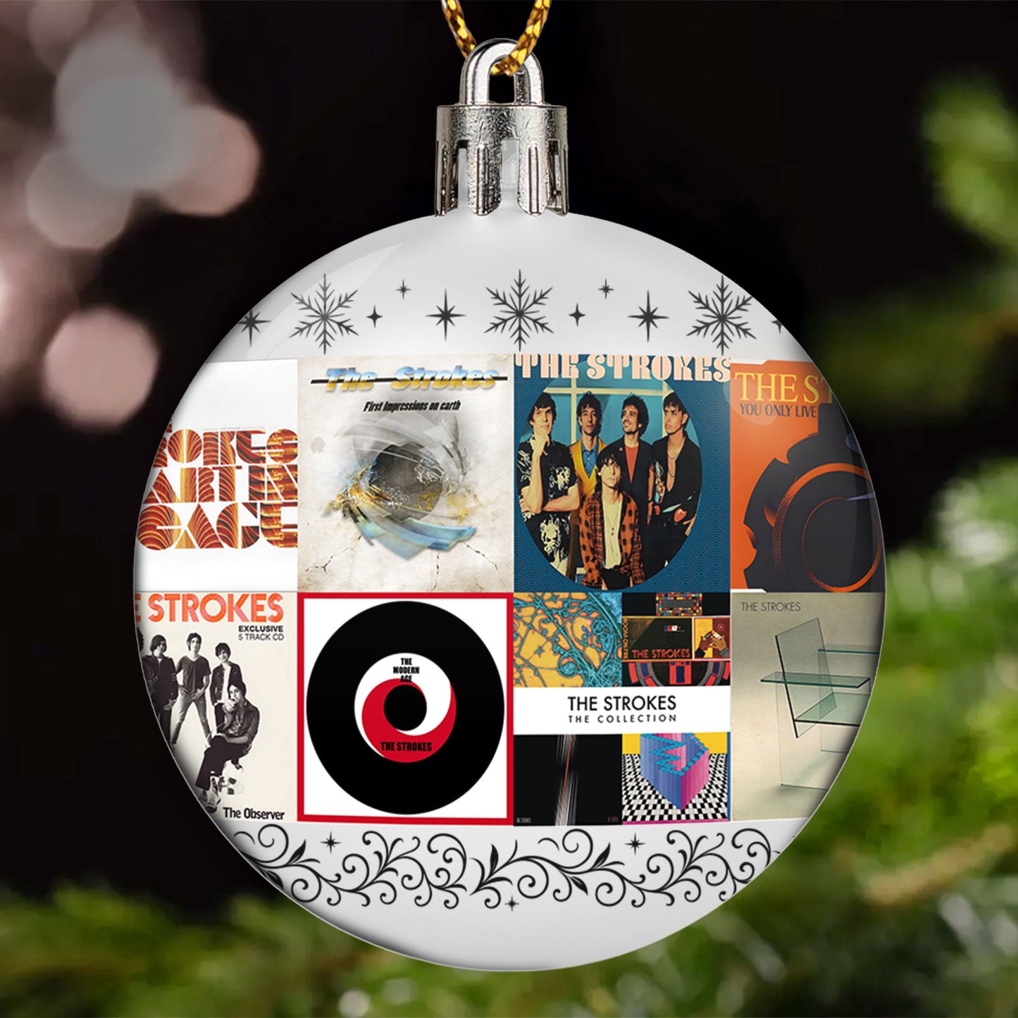 The Strokes Ball Ornament – Indie Rock Energy for the Holidays