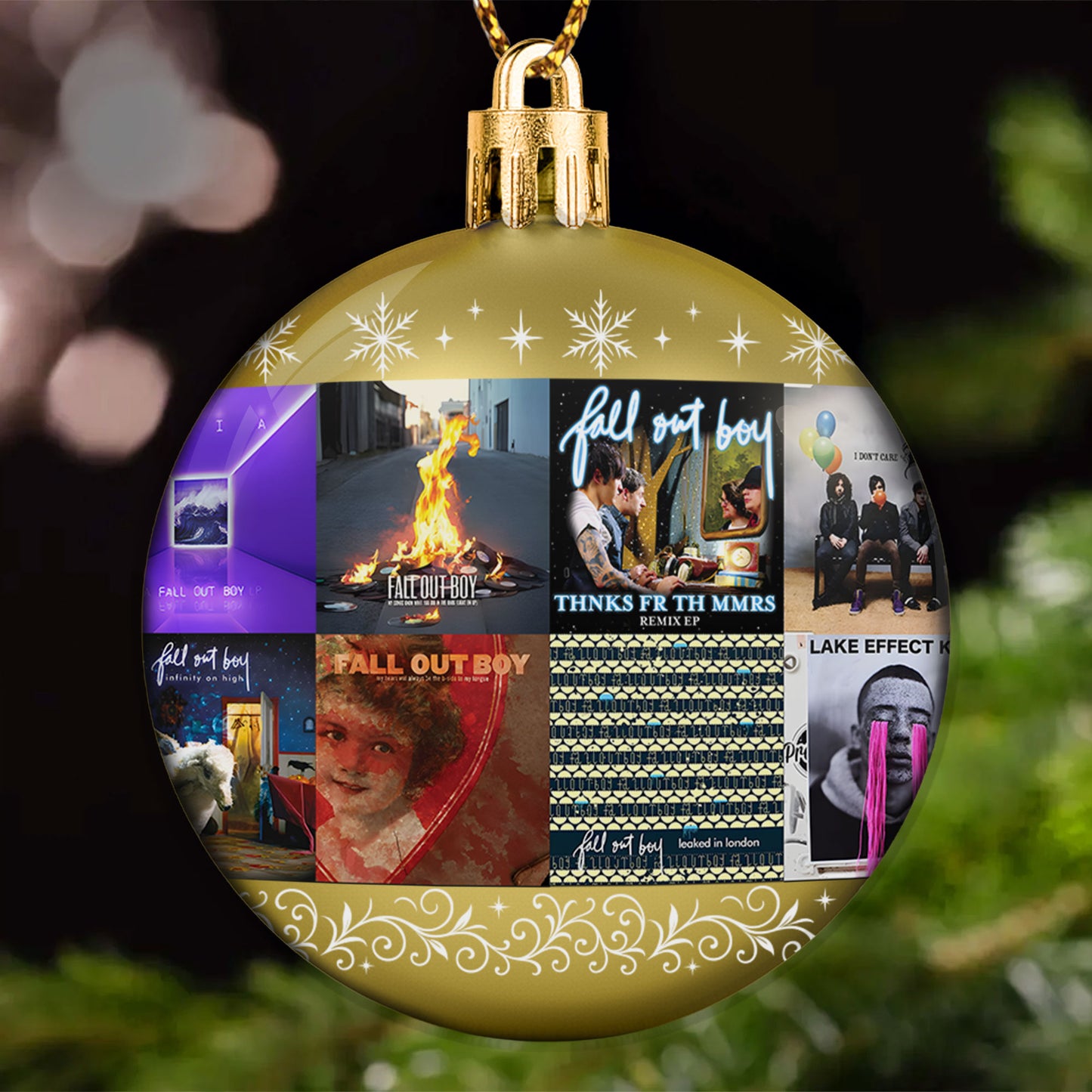 Fall Out Boy Ball Ornament – Pop Punk Energy Collection