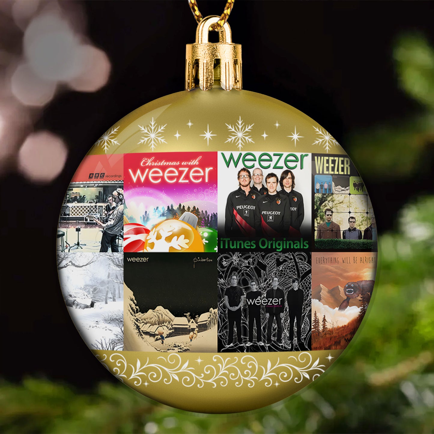 Weezer Ball Ornament – Alternative Rock Legends