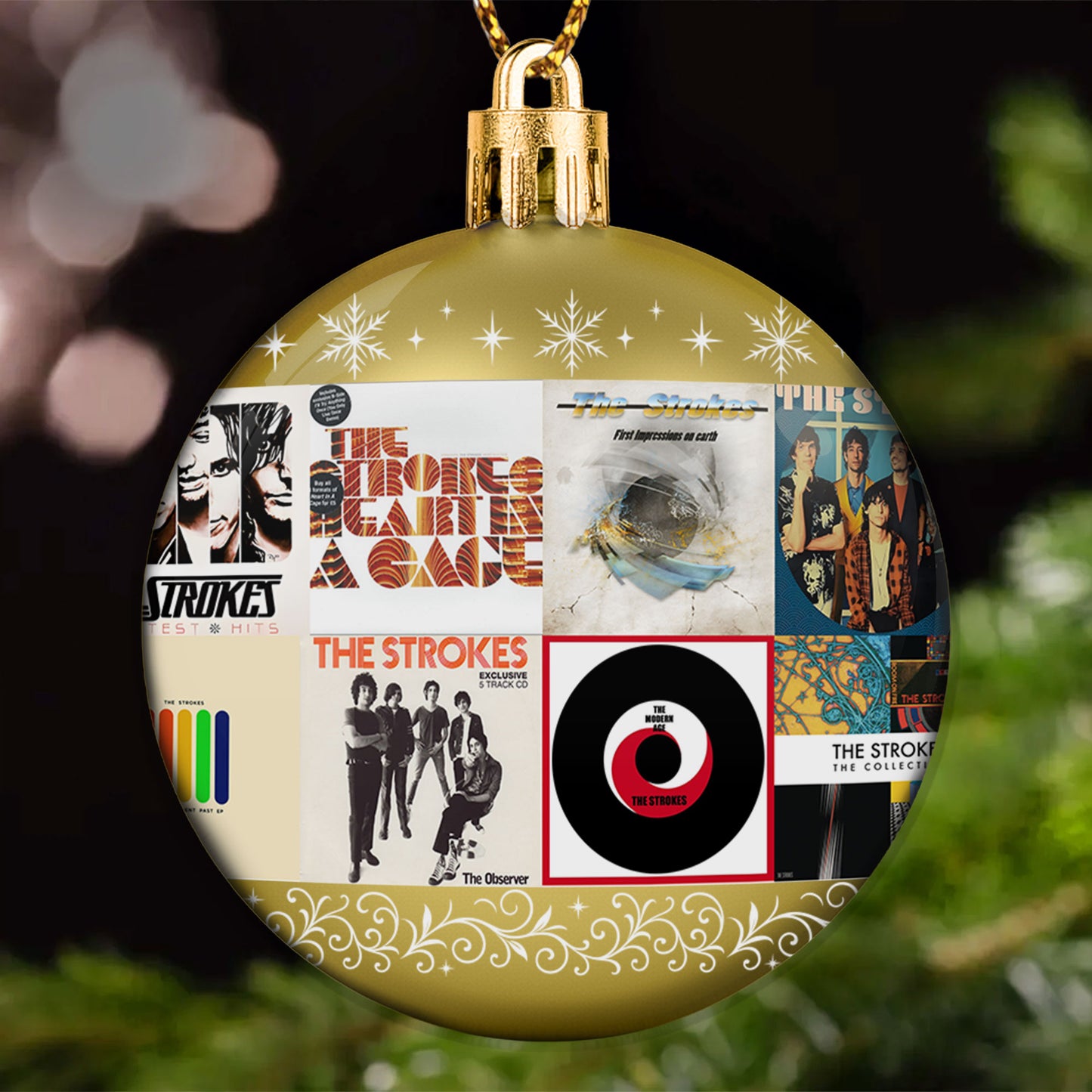 The Strokes Ball Ornament – Indie Rock Energy for the Holidays