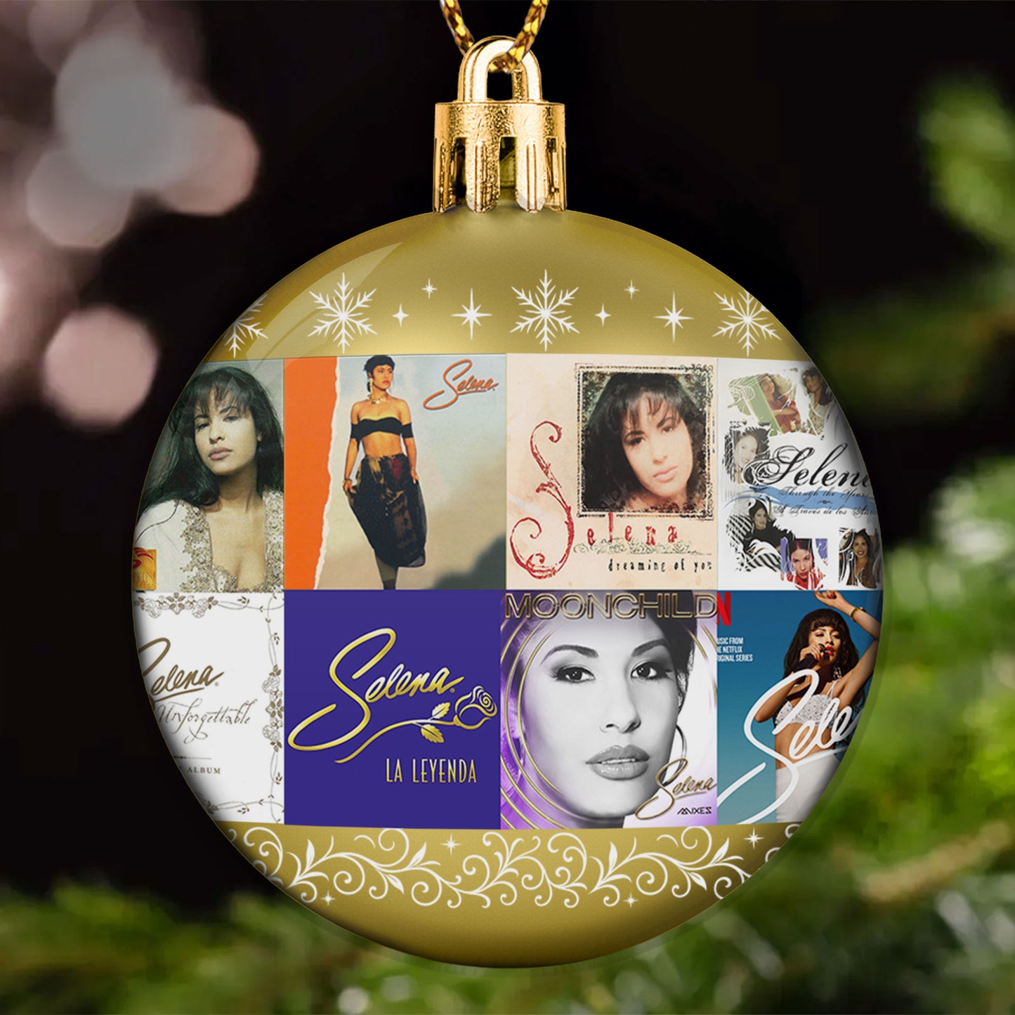 Selena Ball Ornament – The Queen of Tejano Shines Bright This Christmas