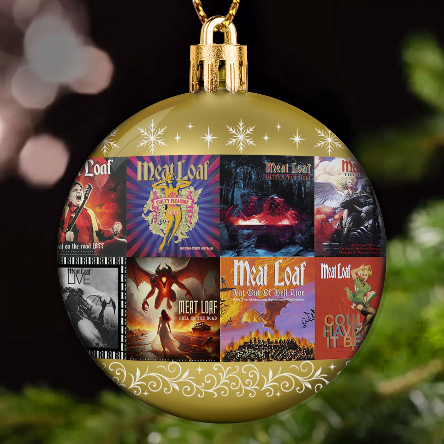 Meat Loaf Ball Ornament – Theatrical Rock Icon