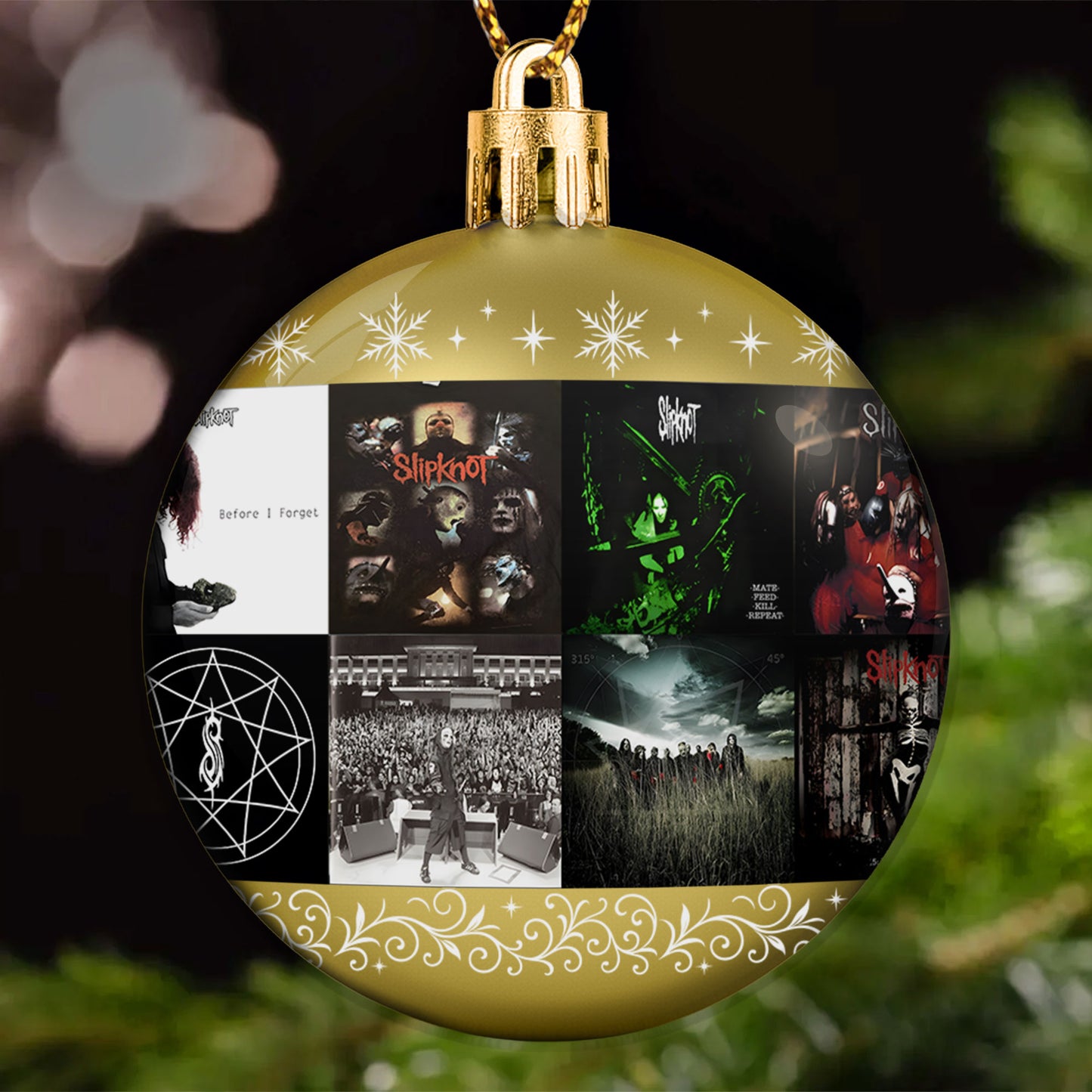 Slipknot Ball Ornament – Metal Mayhem Collection