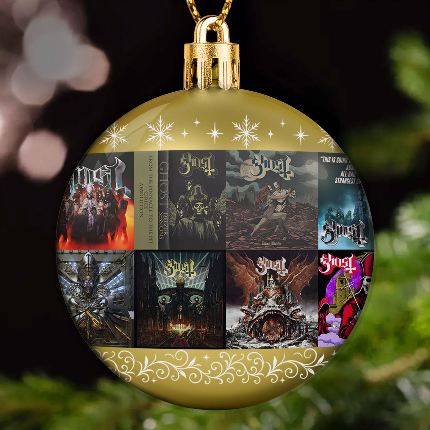 Ghost Ball Ornament – Theatrical Metal Spirit