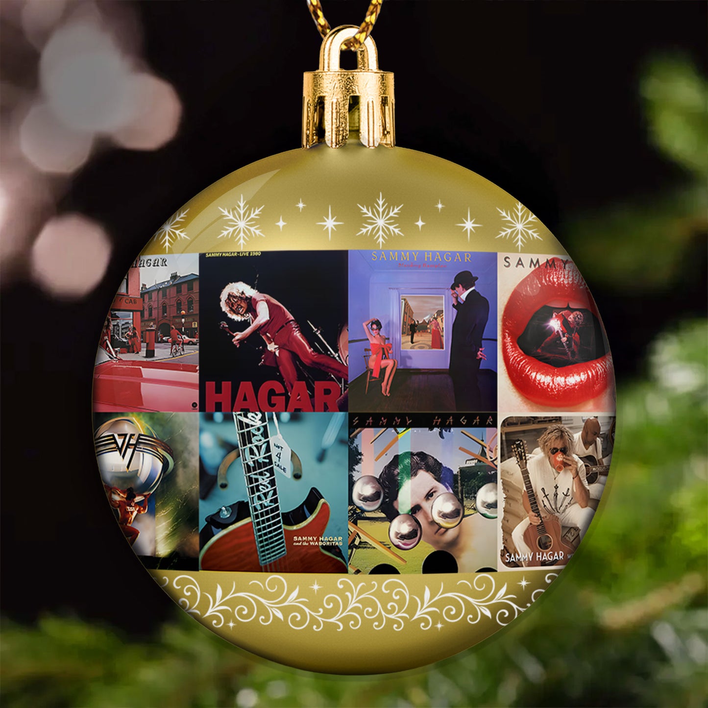 Sammy Hagar Ball Ornament – Rocking the Holidays with the Red Rocker Spirit