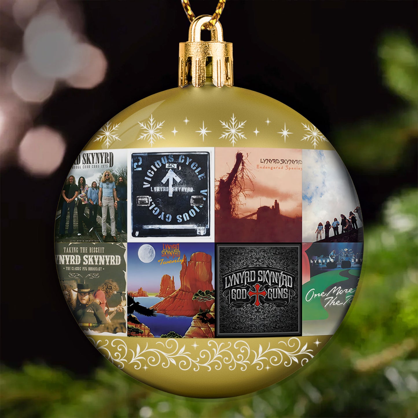 Lynyrd Skynyrd Ball Ornament – A Southern Rock Tribute for the Holiday Season