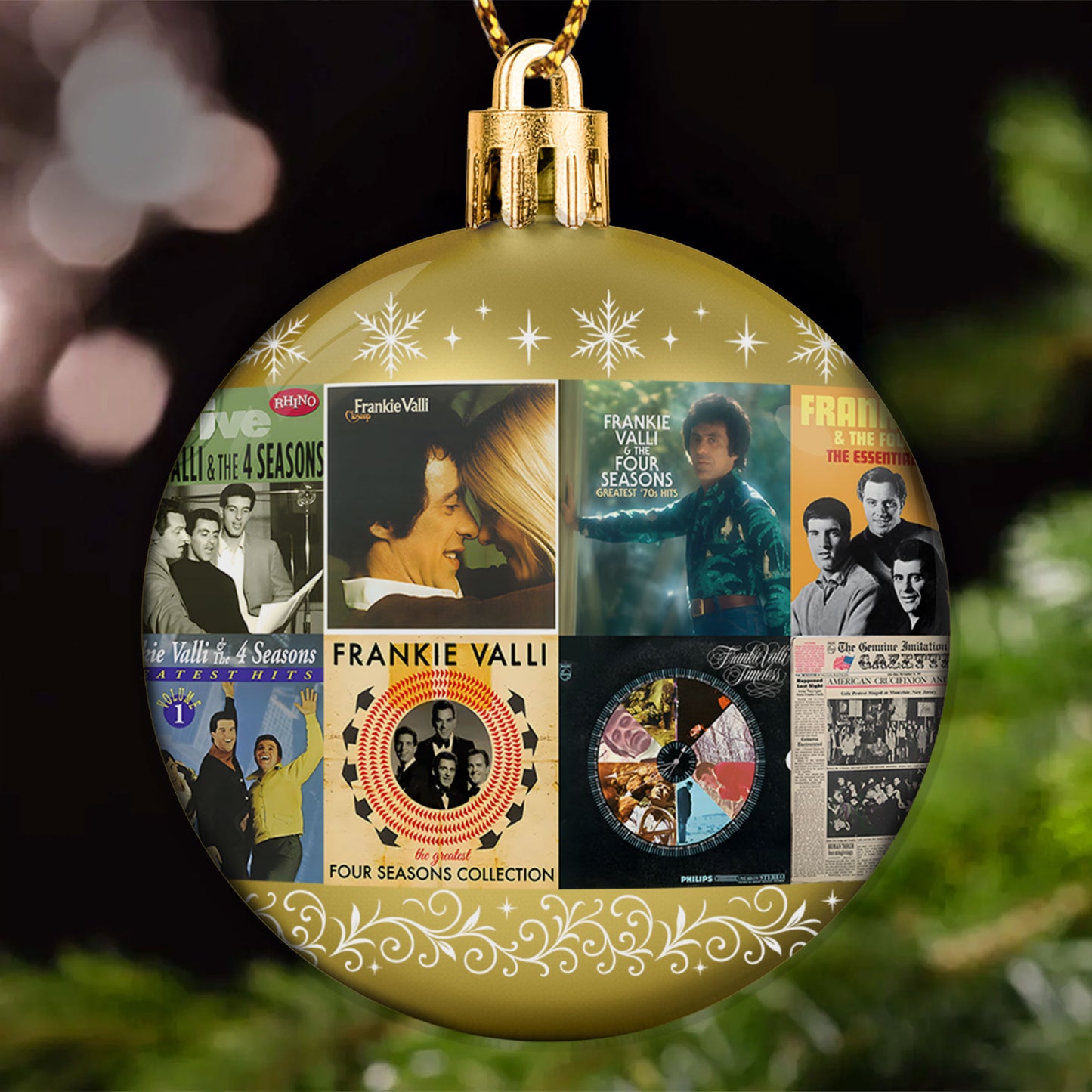 Frankie Valli & The Four Seasons Ball Ornament – Timeless Pop Harmony