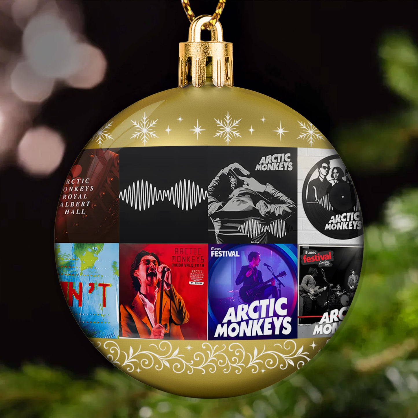 Arctic Monkeys Ball Ornament – Indie Rock Vibes