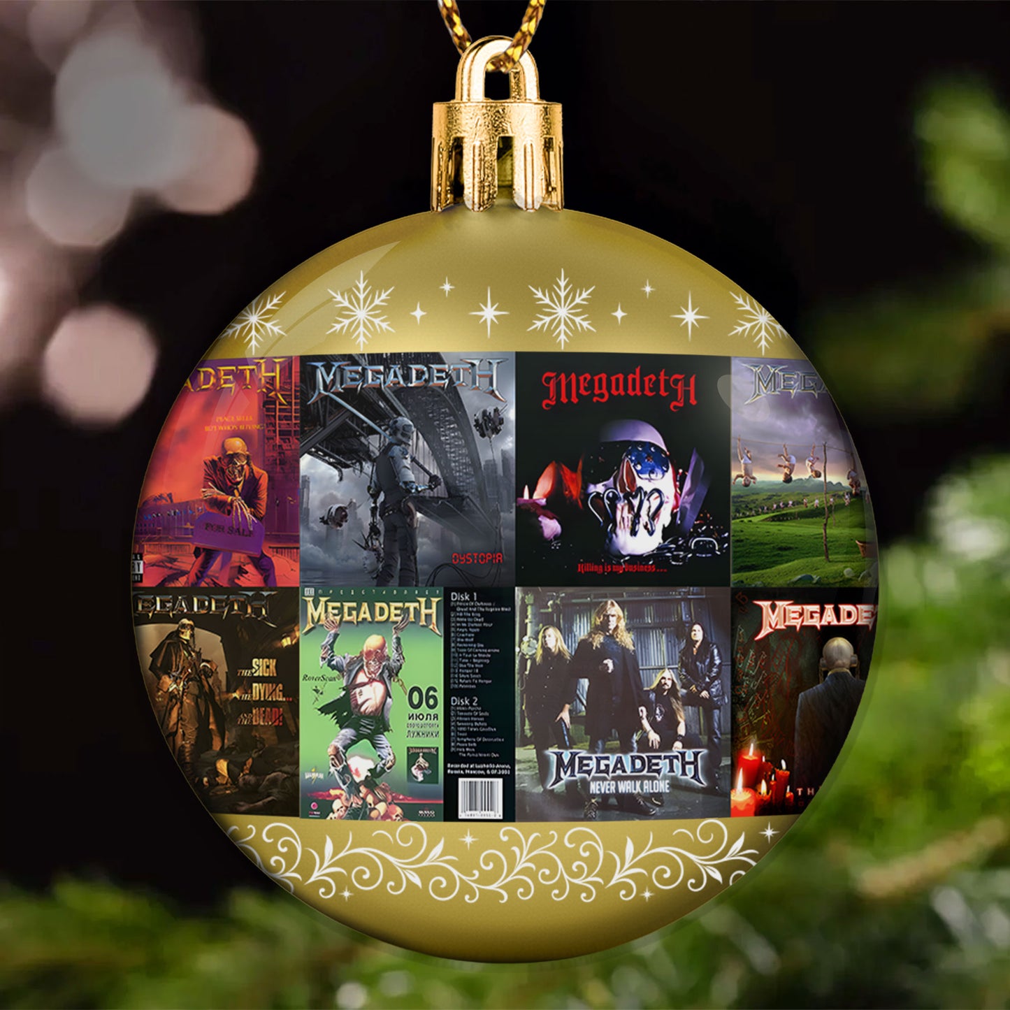Megadeth Ball Ornament – A Heavy Metal Christmas Keepsake