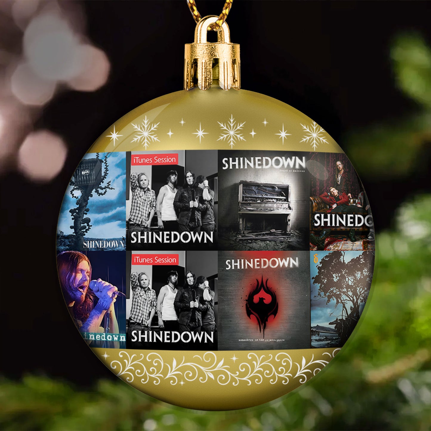 Shinedown Ball Ornament – Rock Resilience Wrapped in Holiday Glow