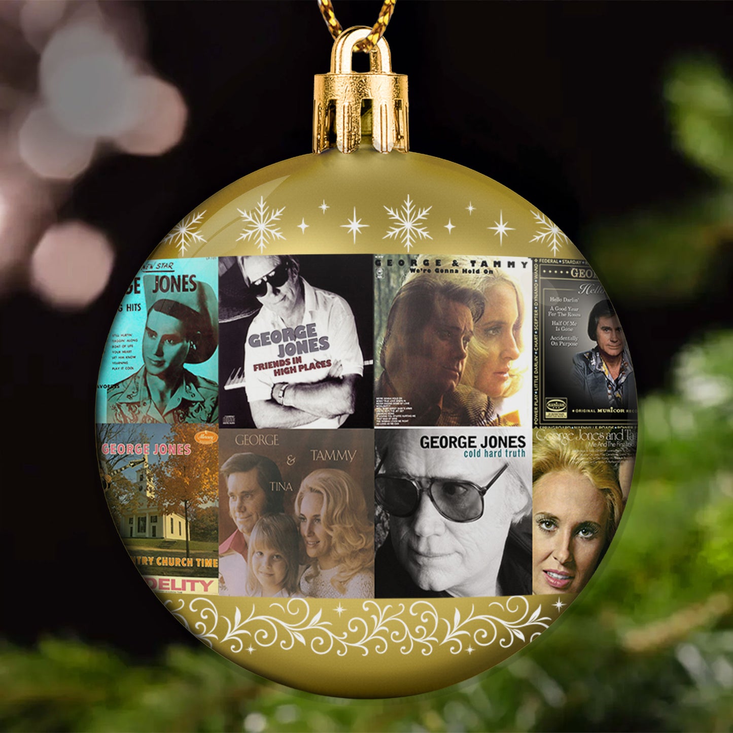 George Jones Ball Ornament – Classic Country Spirit for the Holidays