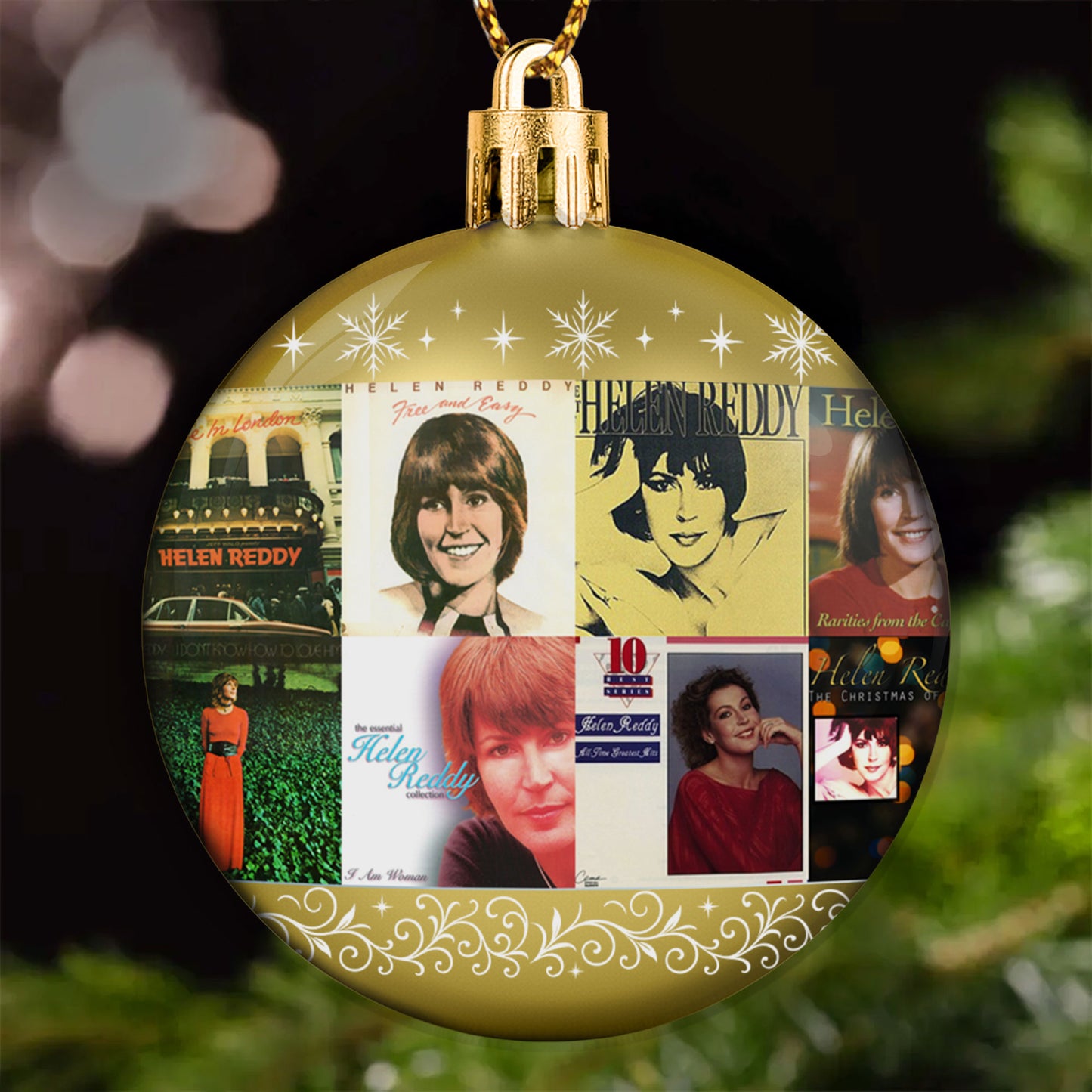 Helen Reddy Ball Ornament – A Touch of Classic Grace for the Holidays