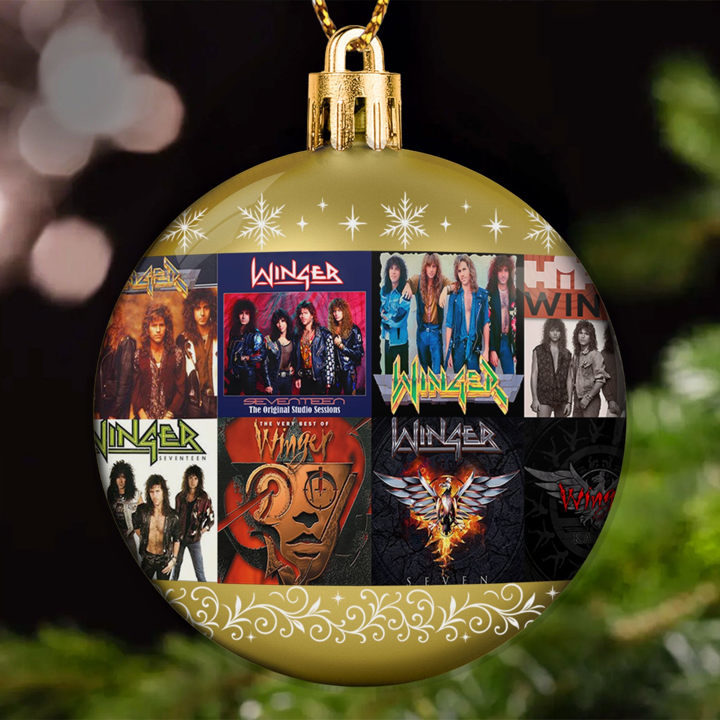 Winger Ball Ornament – Classic Hard Rock Energy