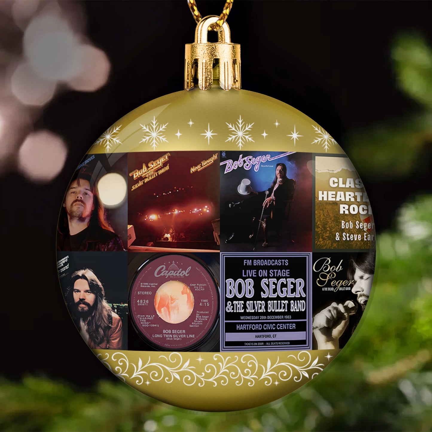 Bob Seger Ball Ornament – Classic Rock Spirit