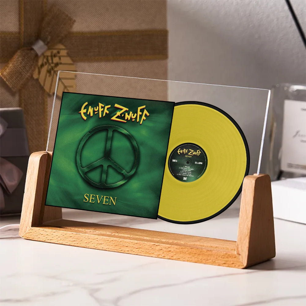 Enuff Z’nuff Seven Album Acrylic Light – Retro Rock Vinyl Display Lamp