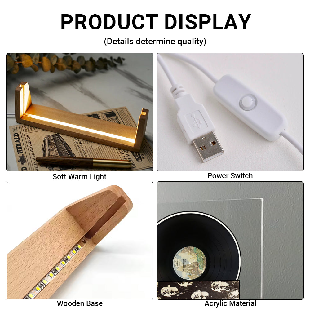 Def Leppard High ’n’ Dry Acrylic Light – Vinyl Record Display Lamp