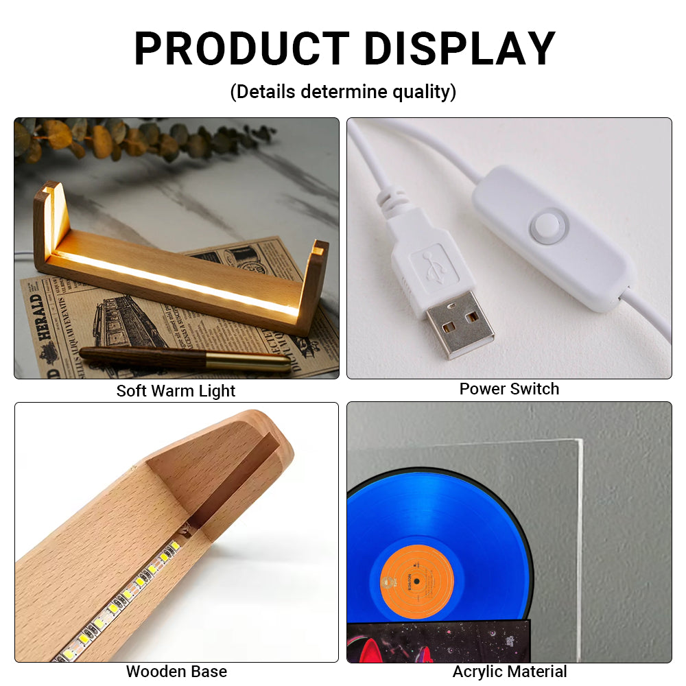 Boston Debut Album Acrylic Light – Classic Rock Vinyl Display Lamp