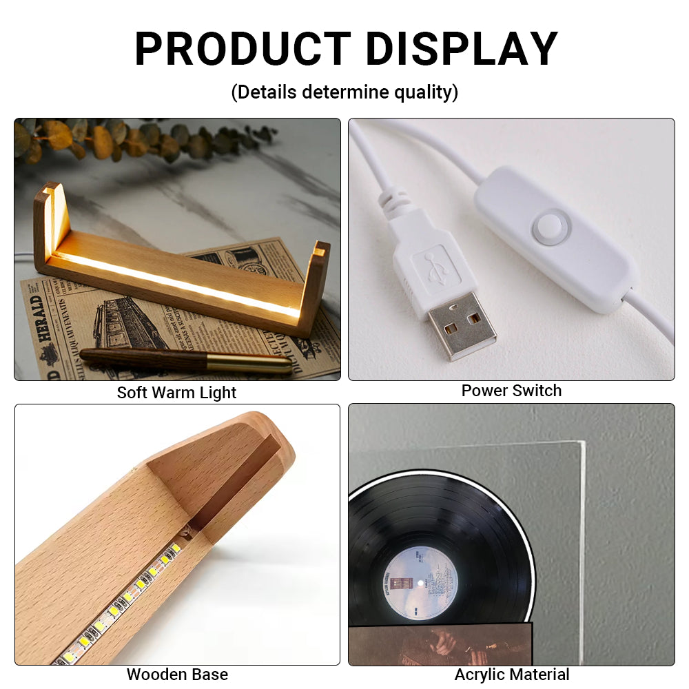 Eagles Desperado Album Acrylic Light – Classic Rock Vinyl Display Lamp