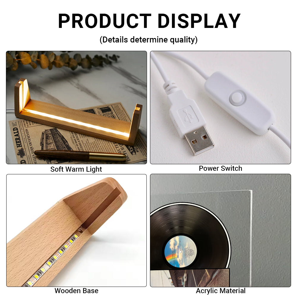 Lynyrd Skynyrd  Album Acrylic Light – Classic Southern Rock Vinyl Display