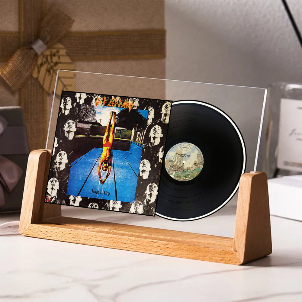 Def Leppard High ’n’ Dry Acrylic Light – Vinyl Record Display Lamp
