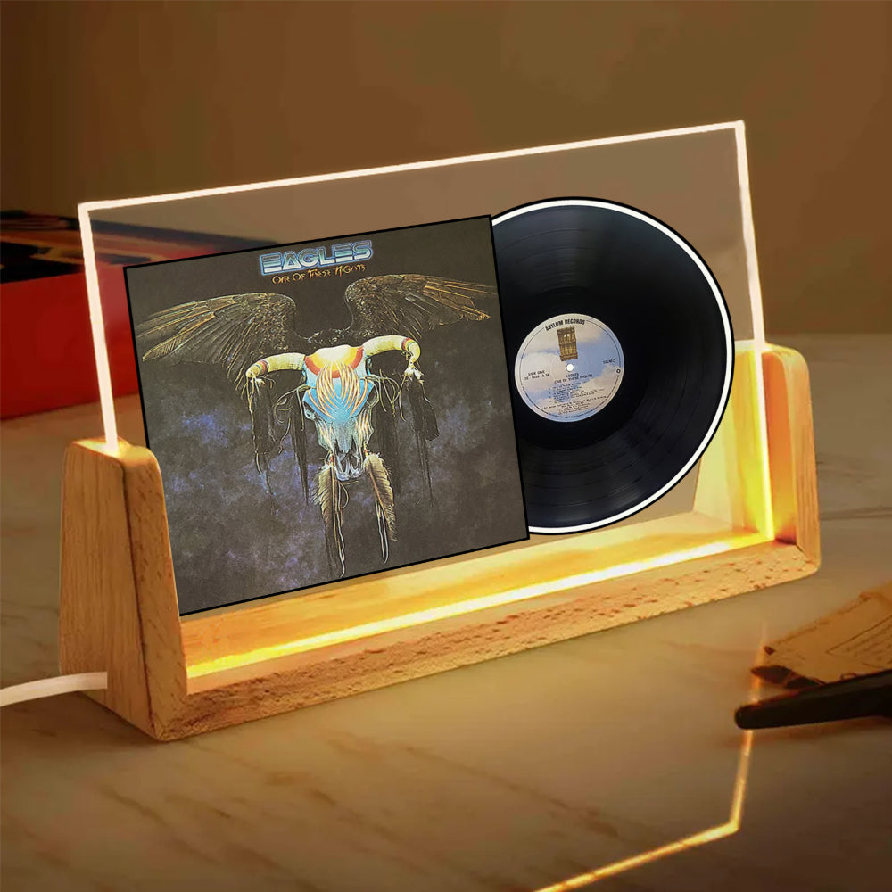 Eagles One of These Nights Album Acrylic Light – Classic Rock Vinyl Display Lamp