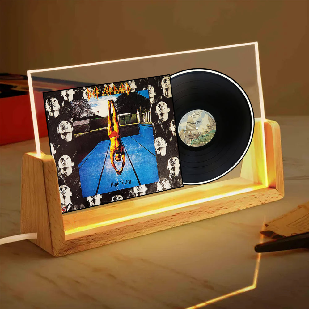 Def Leppard High ’n’ Dry Acrylic Light – Vinyl Record Display Lamp