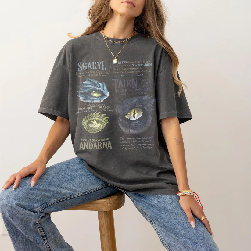 Fourth Wing Dragon Trio - Fantasy Comfort Colors T-Shirt