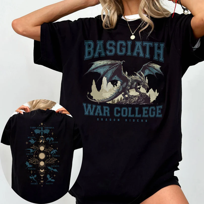 Basgiath War College T shirt Fourth Wing Fantasy Tee